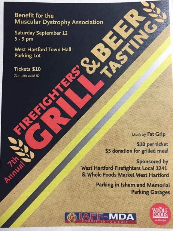 grill and beer tasting flier