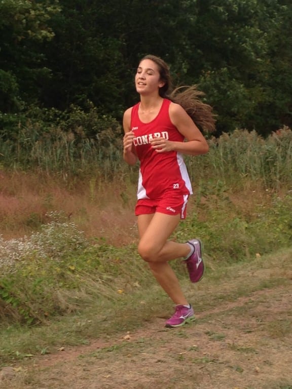 Lindsay Chen took second place in the Sept. 29 XC meet. Photo credit: Linday Geisler