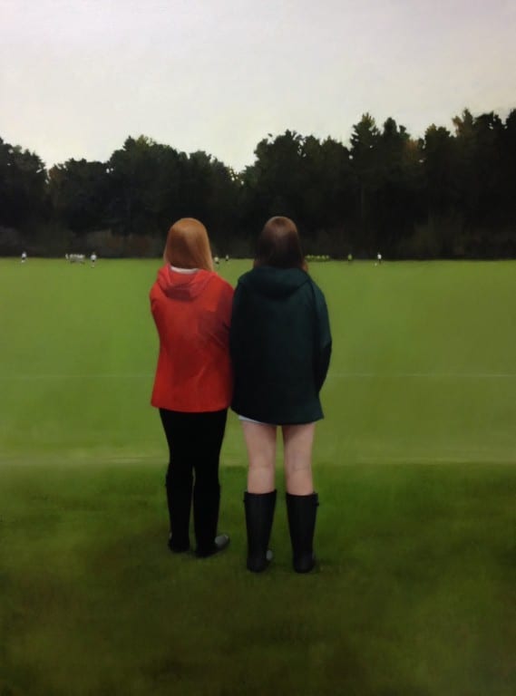 'The Game' by Elisabeth McBrien is one of the pieces to be exhibited in McBrien's WHAL show beginning Oct. 11. Submitted photo