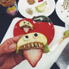 Silly Apple Bites with Googly Eyes. Submitted photo