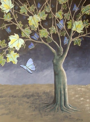Painting of 'The Butterfly' by Anna Roberts is on display at the Golden Thread Gallery. Submitted photo
