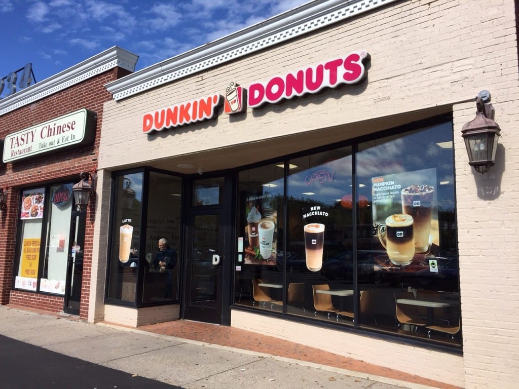 An employee at the Dunkin' Donuts, 1234 Farmington Ave., West Hartford, told a West Hartford Police officer that they 'don't serve cops here.' Photo credit: Ronni Newton