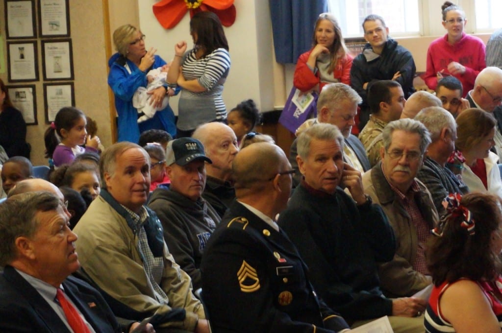Veterans were the honored guests at Charter Oak International Academy. Veterans Day 2015. Photo credit: Ronni Newton