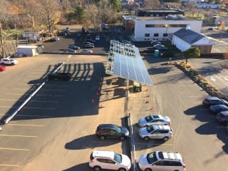 Solar panels being installed at 10 North Main St. Photo courtesy of Mike Mahoney