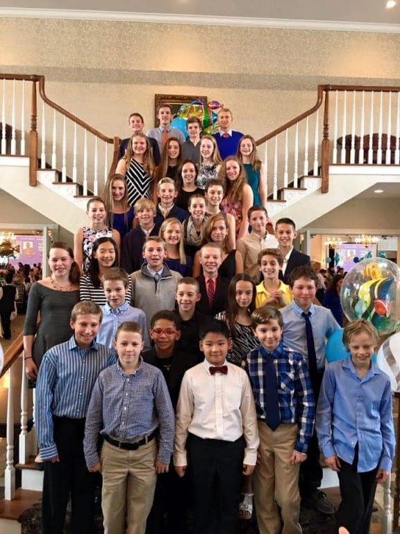 Mandell JCC Sharks swimmers were honored at the CT Swimming Banquet. Submitted photo