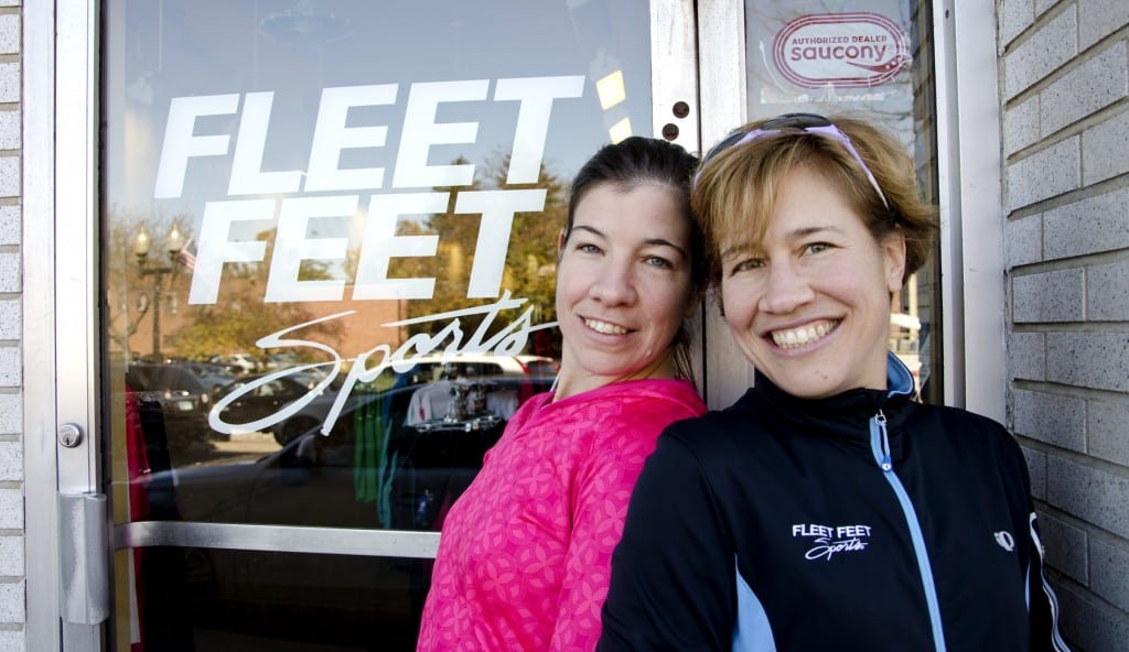 Fleet Feet Sporst owners Carrie (left) and Stephanie Blozy. Submitted photo