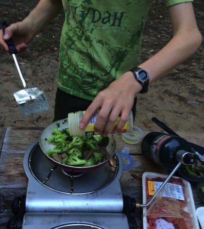 Boy Scout Troop 146 camp cooking