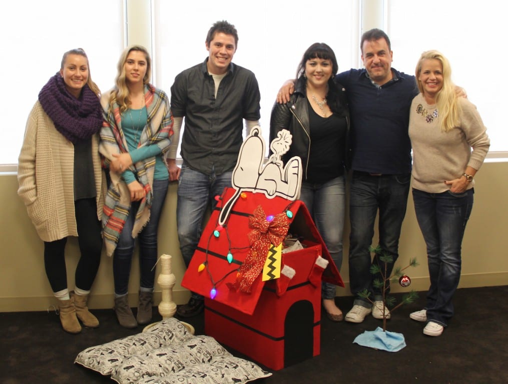 Jade Marketing Group's holiday pet drive team known as 'Team Woof Pack.' Photo credit: Amy Melvin