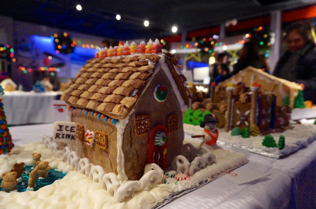 The Gingerbread Build benefitted Habitat for Humanity.West Hartford Holiday Stroll, Dec. 3, 2015. Photo credit: Ronni Newton