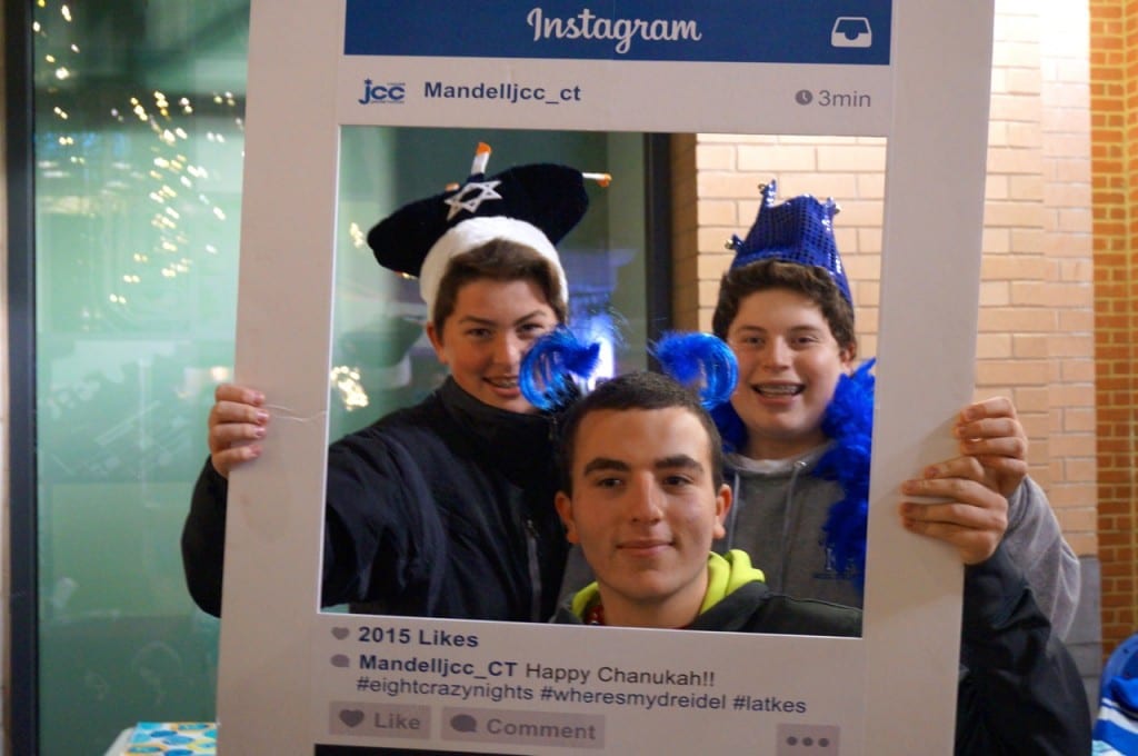 The JCC was snapping Instagram photos. West Hartford Holiday Stroll, Dec. 3, 2015. Photo credit: Ronni Newton