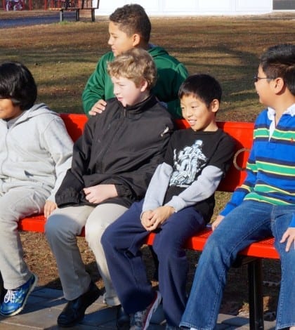 kids on buddy bench