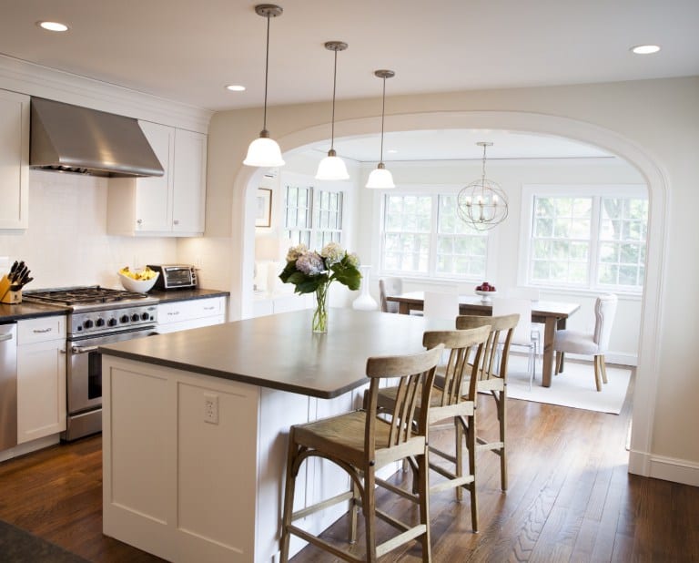 Light-filled kitchen remodel with spacious eat-in seating. (Photo courtesy of Walbridge Design Build) 
