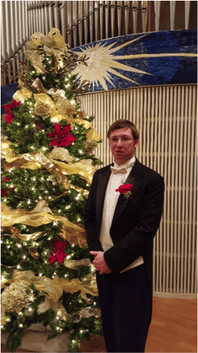 Director of Music Thomas Buckley at Westminster's recent Christmas concert. Submitted photo