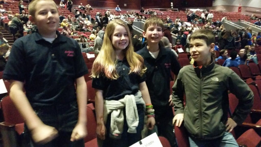 From left: Tricia Boulton, Colin Savage, Braden Flowers, Ryan Lafferty of Sedgwick Middle School. Submitted photo