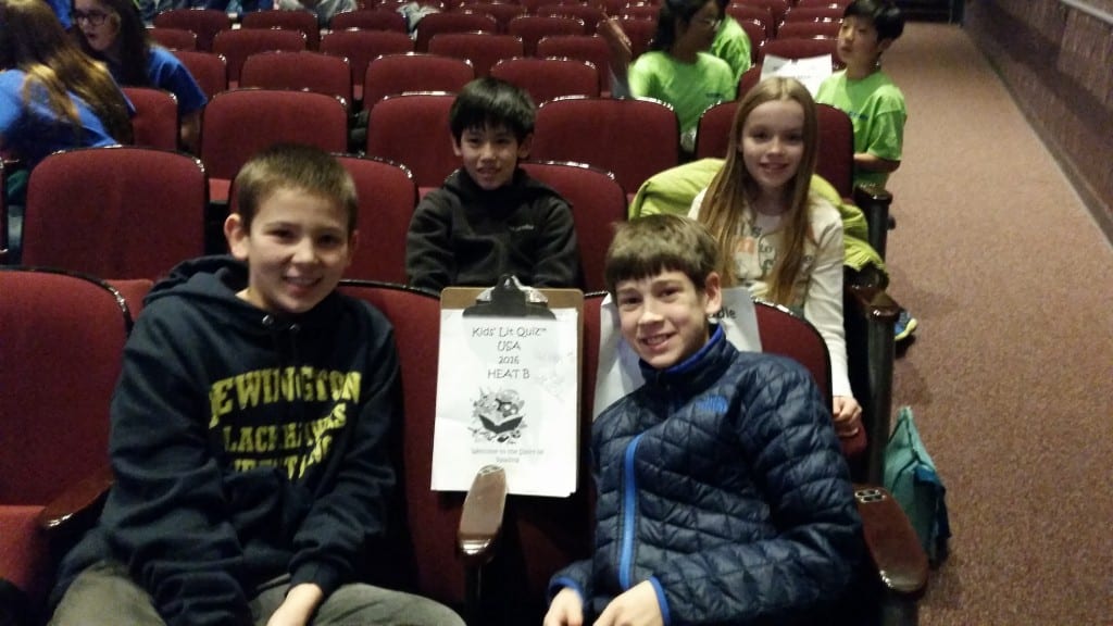 From left: Hugh Baldwin, Andrew Savage, Maggie Slap, Nicolas Martin from Sedgwick Middle School. Submitted photo