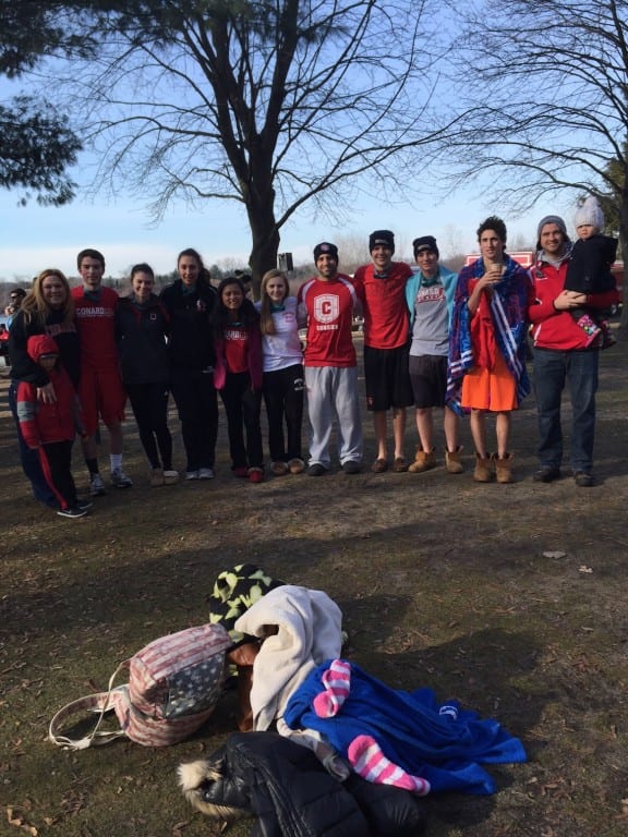 Conard team and their supporters before the Plunge! Submitted photo.
