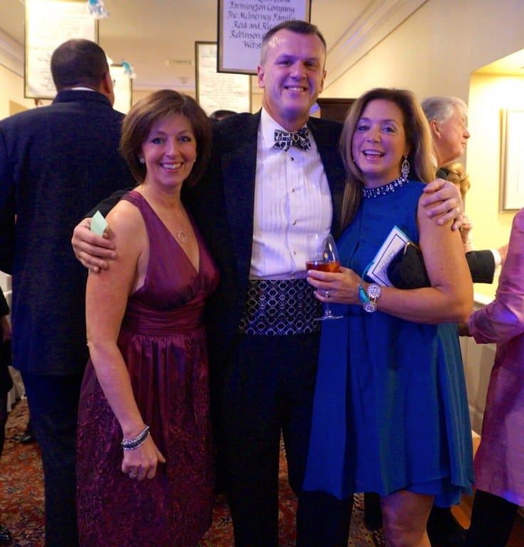 From left: Cathy Woods, Martin Woods, Laura Giannone. 17th annual Children's Charity Ball, Jan. 23, 2016. Photo credit: Ronni Newton