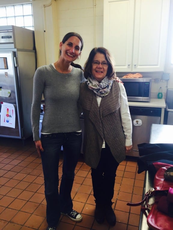 Lindsay Perkins (left) and Rita Neal in the kitchen at Auer Farm. They will be teaching cooking classes on behalf of Growing Great Schools. Courtesy photo