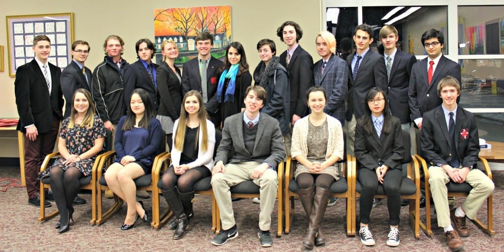 KO’s Cum Laude honor society welcomed 20 new members at an induction ceremony and dinner on Feb. 18, 2016. Submitted photo