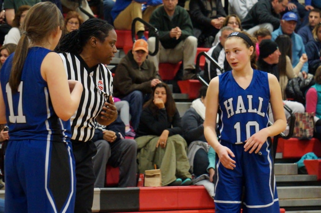 Conard vs. Hall girls basketball. Feb. 13, 2016. Photo credit: Ronni Newton
