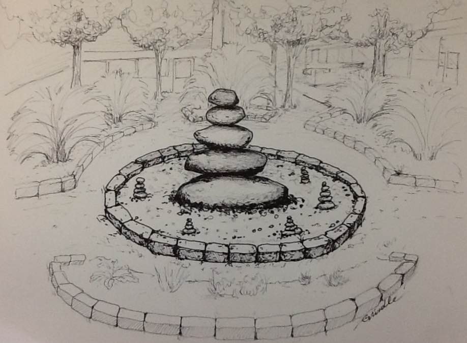A cairn garden will be constructed as a tribute to KP teacher Paul Duquette who passed away in June 2015. Submitted photo