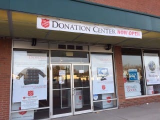 The Salvation Army has opened a donation center in Crossroads Plaza in Bishops Corner. Photo credit: Ronni Newton