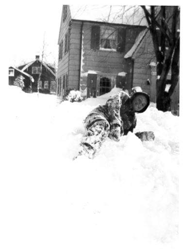 John Davison in front of his 30 Lemay St. house in 1945. Submitted photo