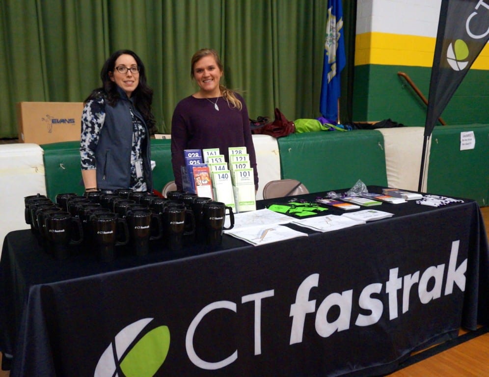 CTfastrak brought a bus and had a booth at Taste of Elmwood. Feb. 4, 2016. Photo credit: Ronni Newton