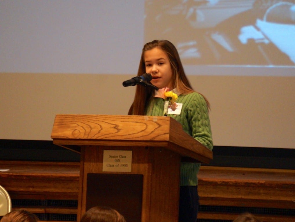 Sloan Duvall smoothly emceed the assembly. Photo credit: Ronni Newton