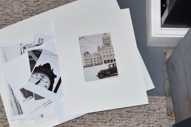 Ginny has been experimenting with cropping and framing vintage photos, as well as taking some of her own photos. Photo credit: Deb Cohen