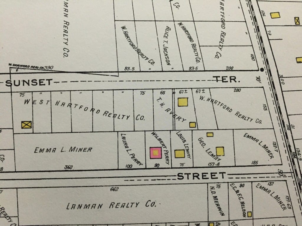 Detail of Lemay Street. Courtesy Noah Webster House & West Hartford Historical Society