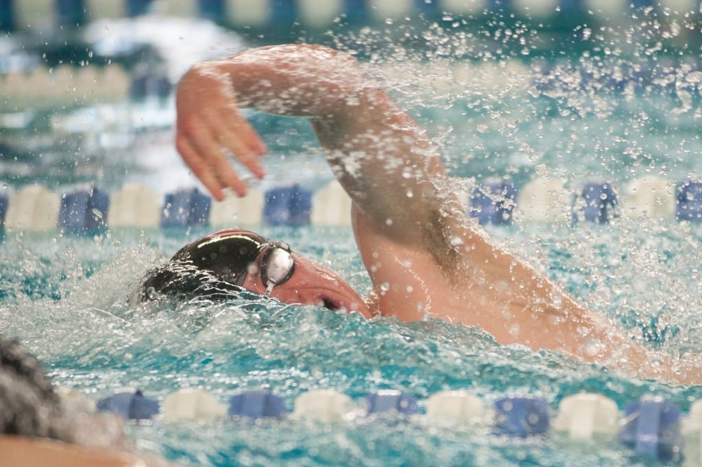 With several first-place finishes, Jack Barry of West Hartford helped lead the KO boys swimming and diving team to a New England championship. Submitted photo