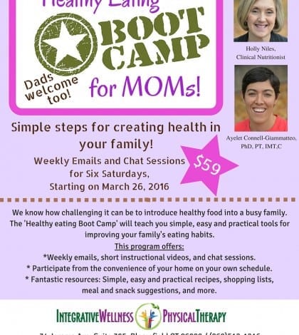 healthy eating boot camp flier, 2-1-16