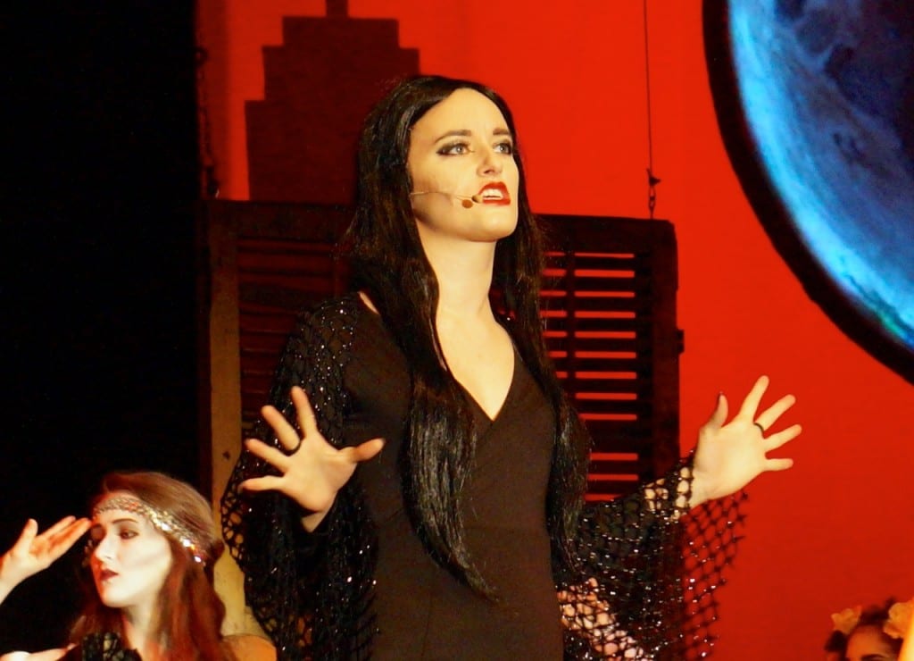 Morticia Addams (Grace Downes). Conard High School Musical Productions presents 'The Addams Family.' Photo credit: Ronni Newton