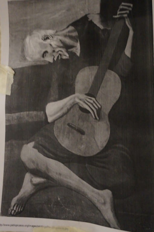 Picasso's 'The Old Guitarist.' Photo credit: Ronni Newton
