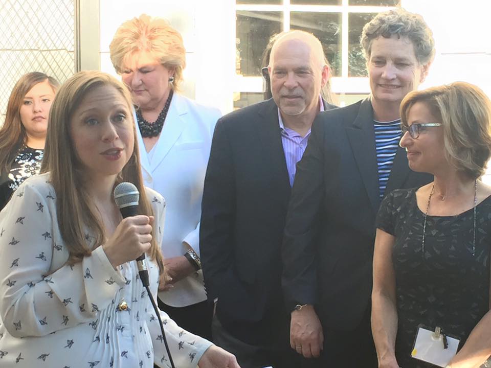 Chelsea Clinton appeared at a fundraiser in West Hartford on April 20. Photo courtesy of Clare Kindall