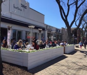 Patio diners were out in force Sunday at restaurants throughout West Hartford. Photo credit: Ronni Newton
