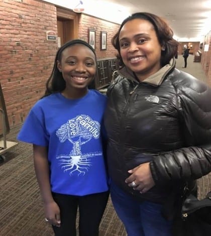 Jayce H Grade 8 WH and Mom Jessica Lloyd