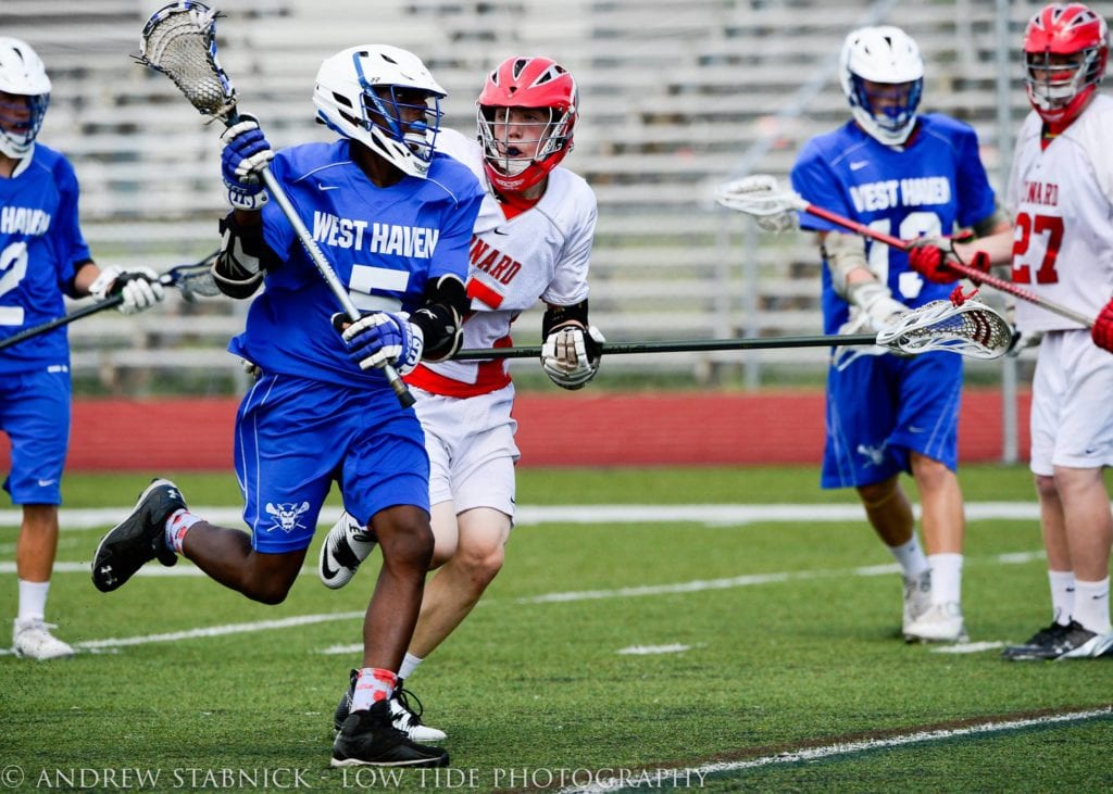 Conard vs. West Haven lacrosse. May 28, 2016. Photo credit: Andy Stabnick, Low Tide Photography