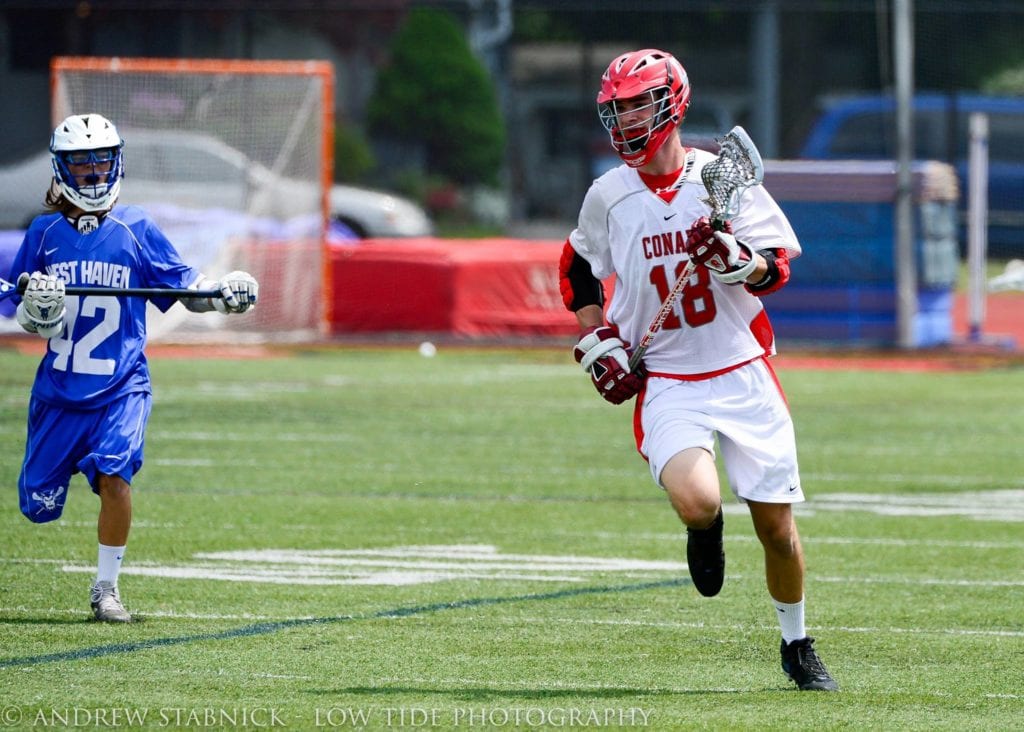 Conard vs. West Haven lacrosse. May 28, 2016. Photo credit: Andy Stabnick, Low Tide Photography
