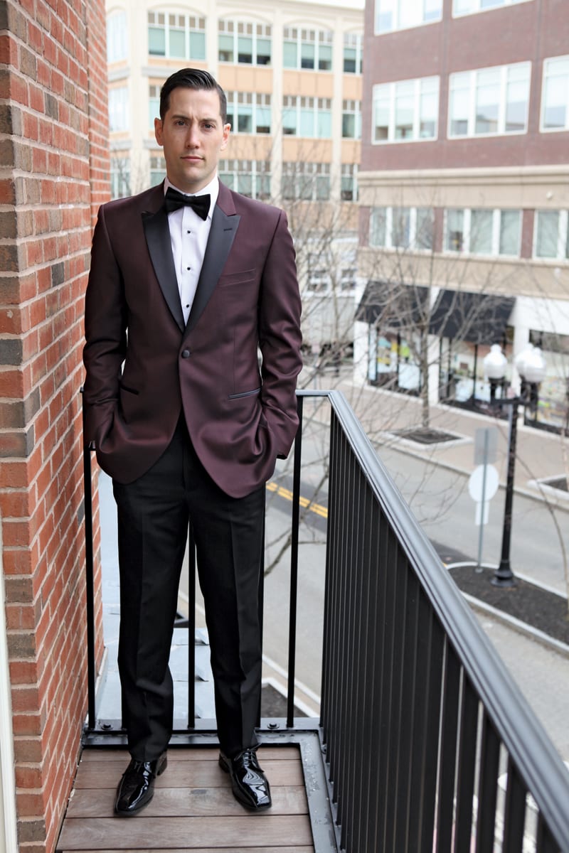 West Hartford Magazine's spring 2016 fashion pages put the spotlight on formal wear with help from Oscars Tuxedo and Argelia Novias Bridal. Photo by Todd Fairchild