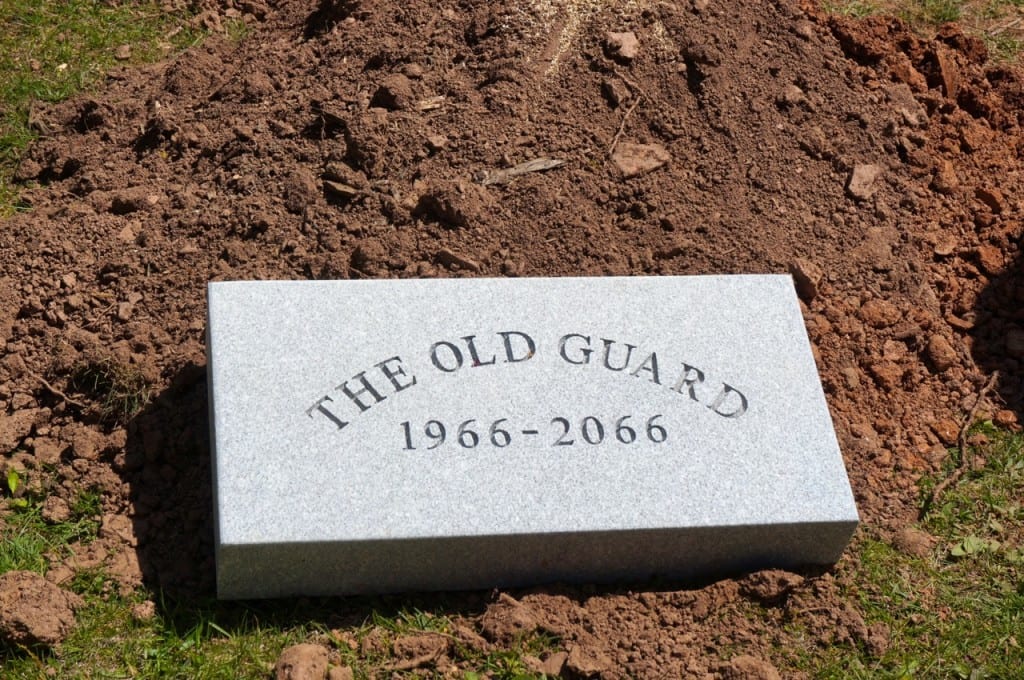 A granite marker will identify the location of the Old Guard's time capsule, that will remain buried until 2066. Photo credit: Ronni Newton