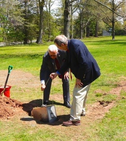 burying the time capsule