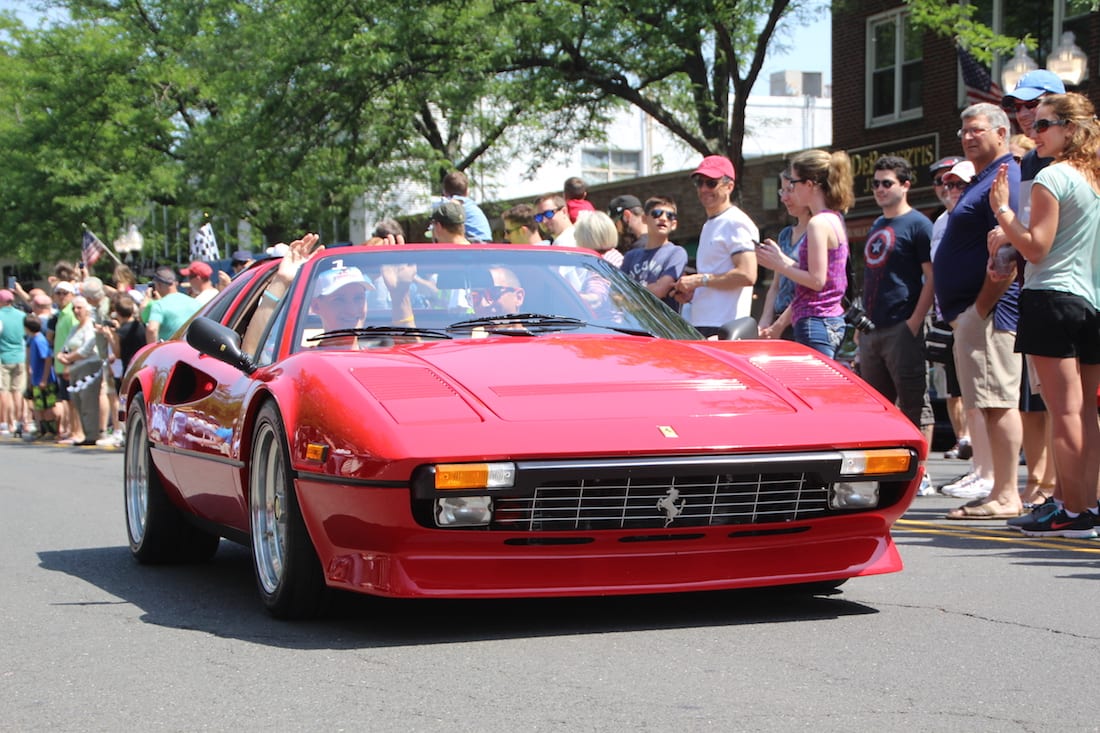 Concorso Ferrari and Friends cars were on display in West Hartford Center in support Connecticut Children's Medical Center on June 26, 2016. Photo credit: Dylan Carneiro