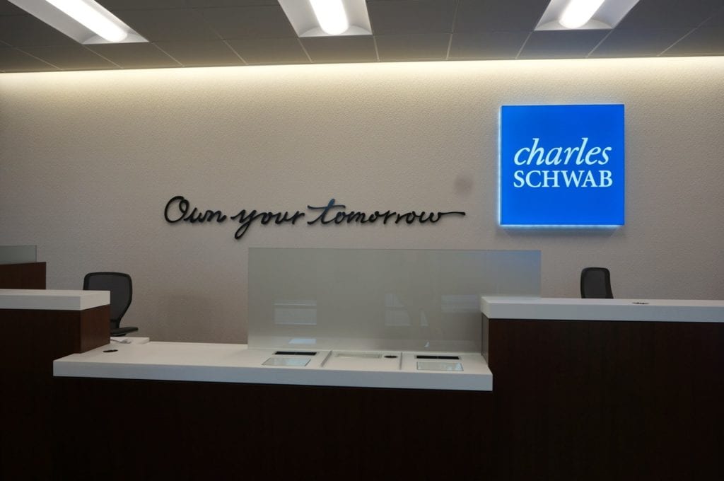 Charles Schwab's new office space at 11 South Main St., West Hartford. Photo credit: Ronni Newton