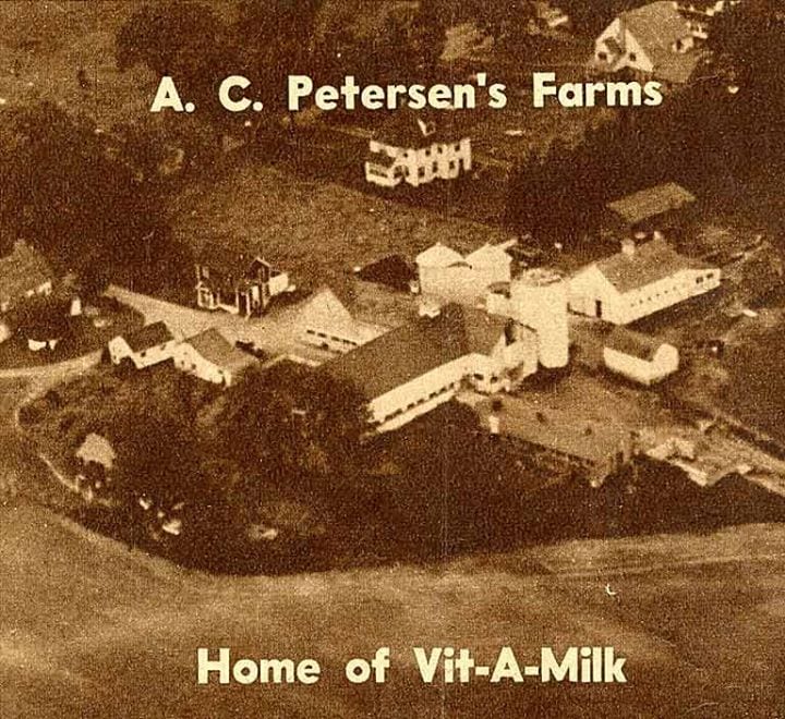 A.C. Petersen’s flagship farm was once located on the land between North Main Street and Troutbrook. Submitted photo