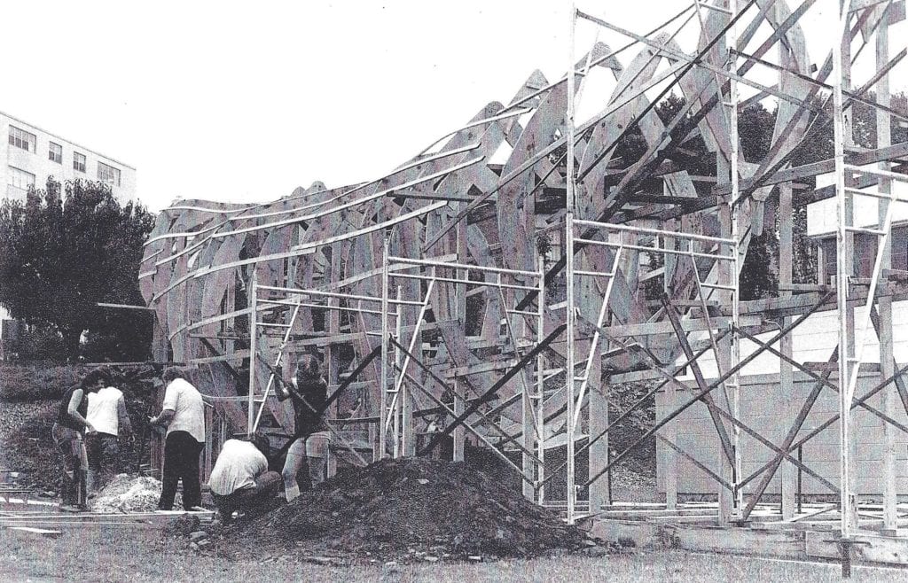 Conny the whale under construction at the Children's Museum in 1975-76. Submitted photo