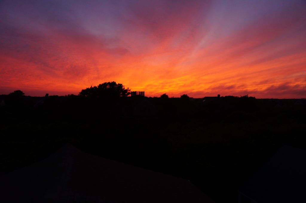 Nantucket sunset. July 4, 2016. Photo credit: Ronni Newton