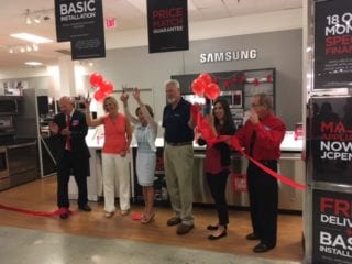 JC Penney appliance department ribbon-cutting. Courtesy photo