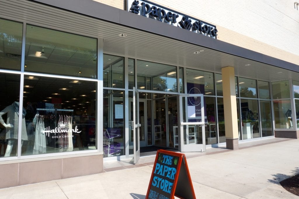 The Paper Store in West Hartford's Bishops Corner had a soft opening on Friday, July 29, 2016. Photo credit: Ronni Newton